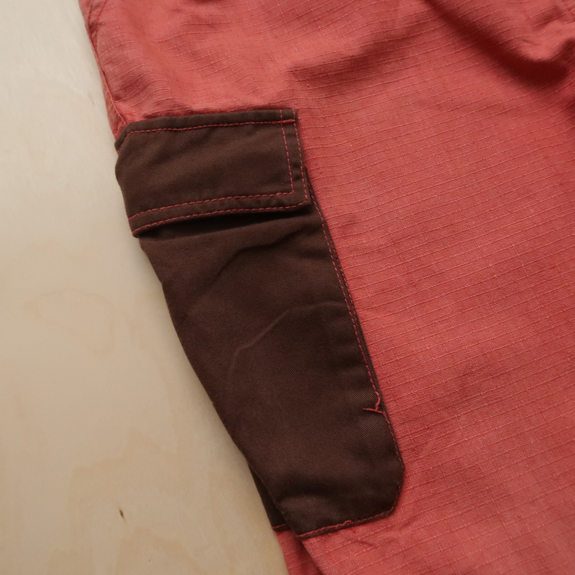 Manastash VTG 90s Manastash USA Hemp Cargo Military Patchwork Shorts Size US 33 - 12 Thumbnail