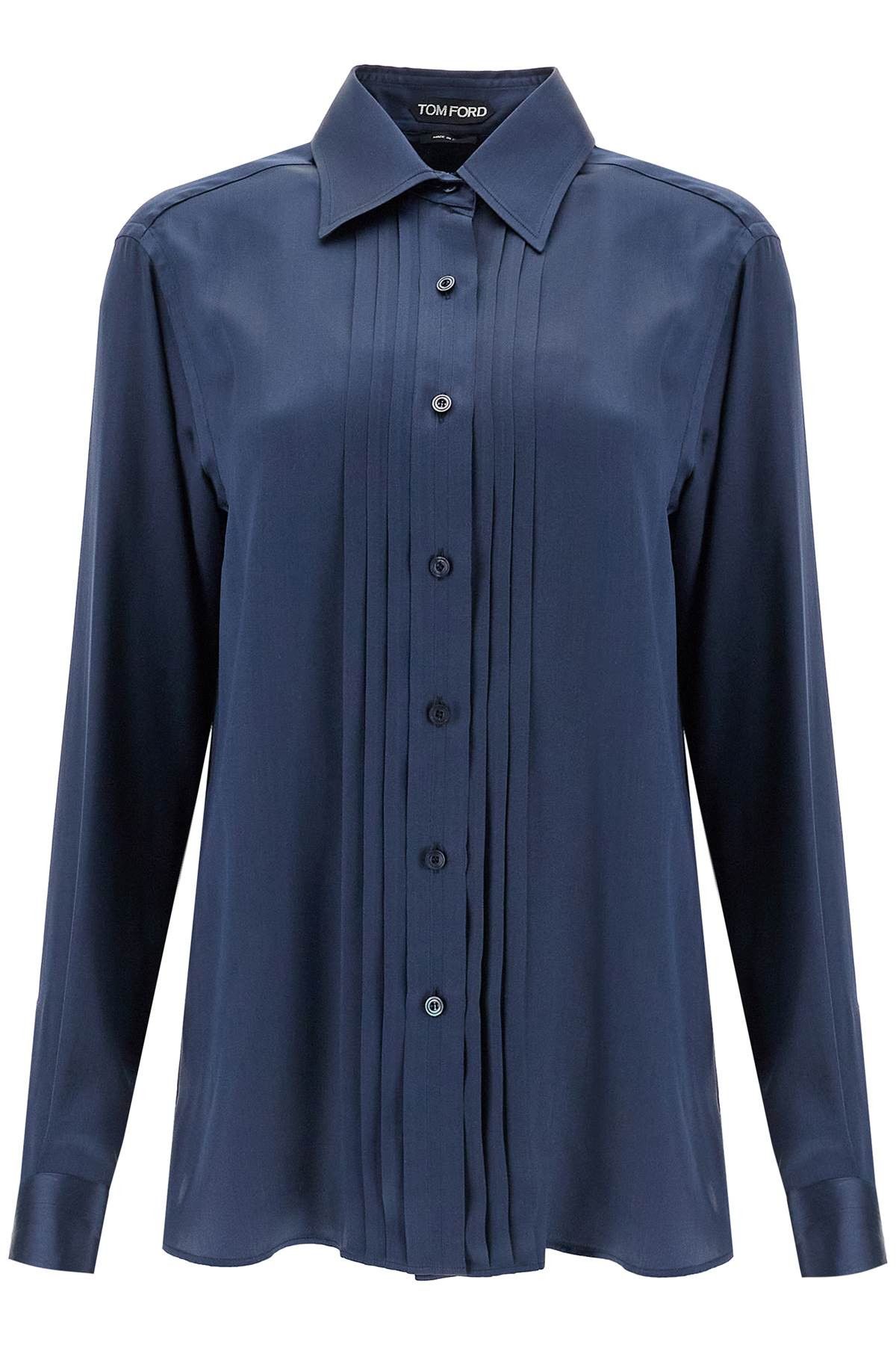 Tom Ford TOM FORD Silk Charmeuse Blouse Shirt Size S / US 4 / IT 40 - 1 Thumbnail