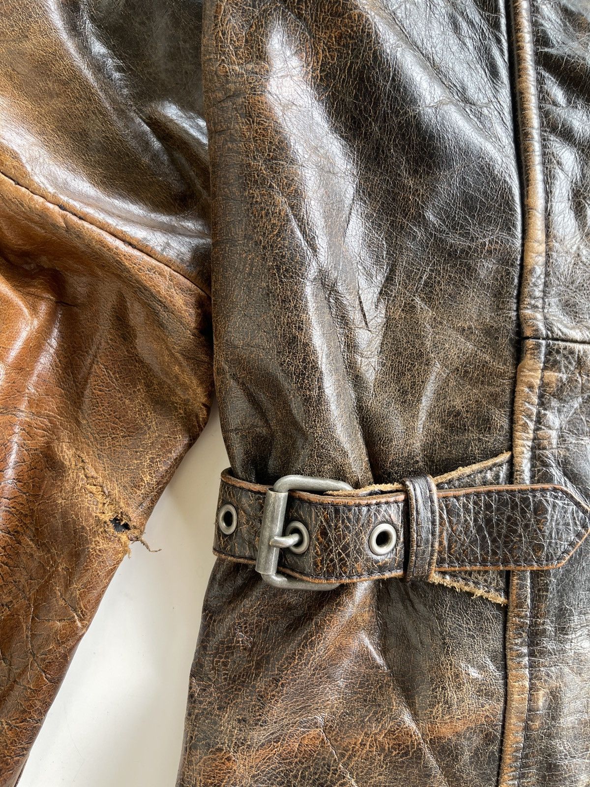 Japanese Brand Cafe Racer Biker Buffalo Leather Jacket Size US M / EU 48-50 / 2 - 21 Thumbnail