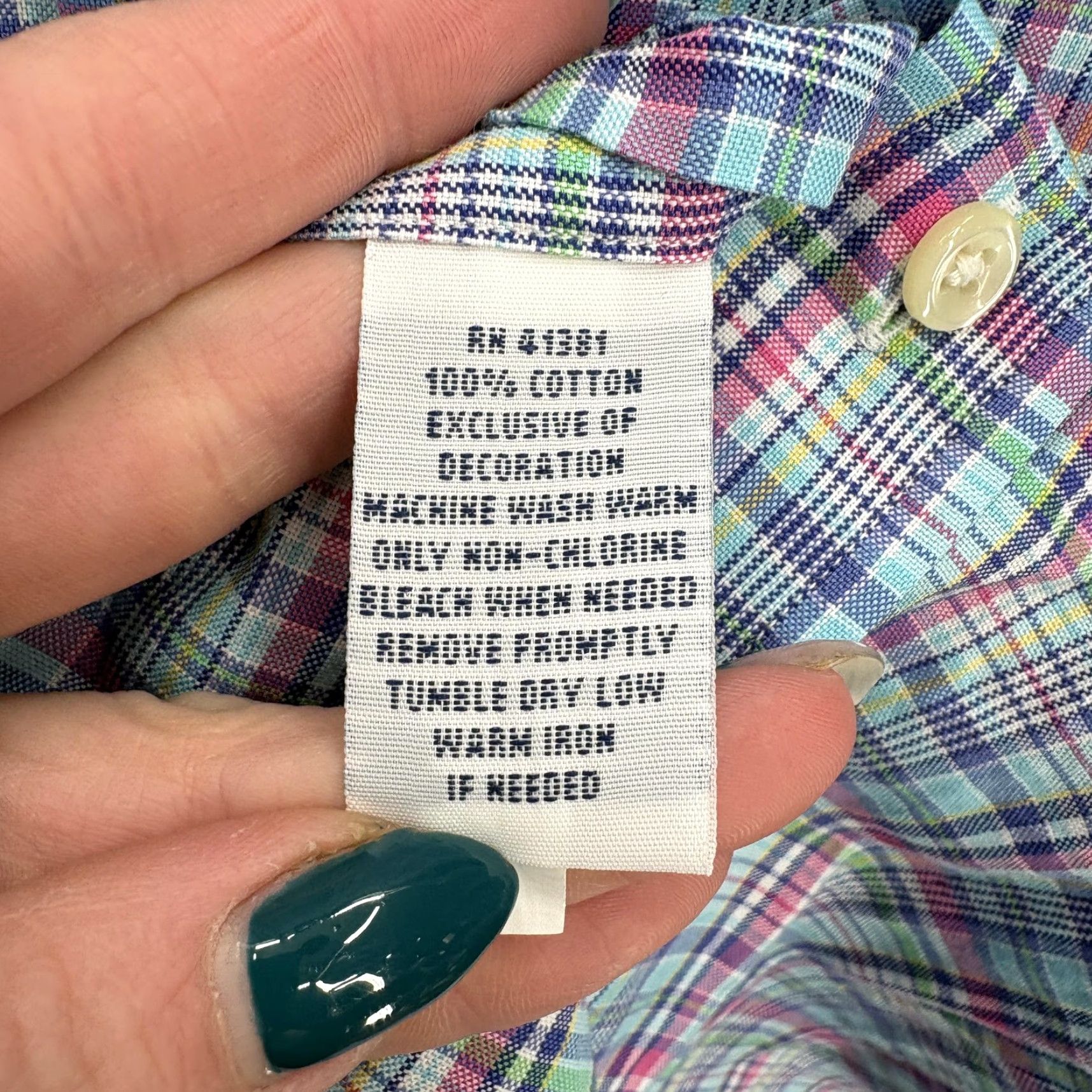 Ralph Lauren Ralph Lauren Shirt Mens Large Blue Plaid Long Sleeve Button Down Cotton Preppy Size US L / EU 52-54 / 3 - 6 Thumbnail
