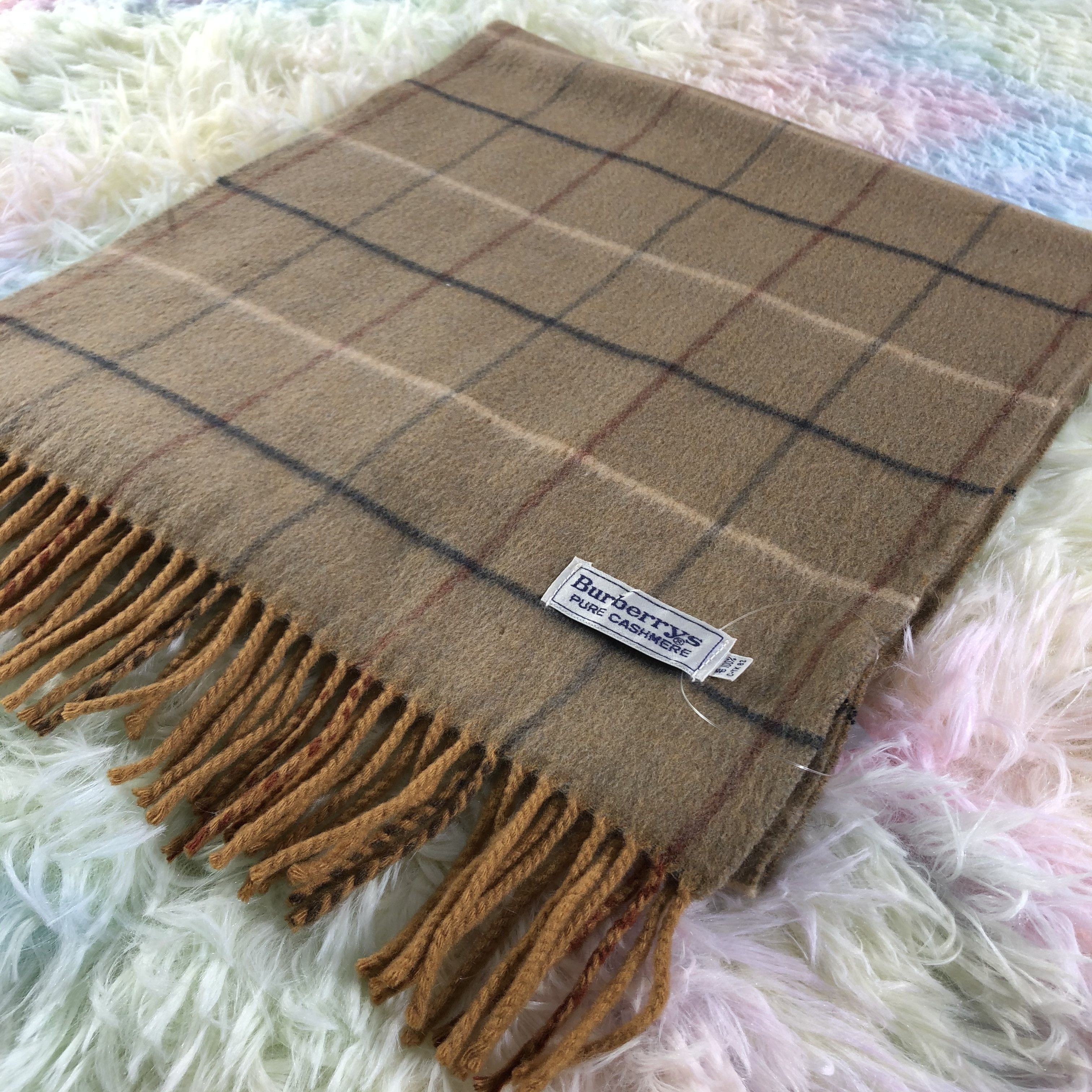 Burberry × Vintage Burberry Scarf / Muffler / Neckwear - KM213 Size ONE SIZE - 4 Thumbnail