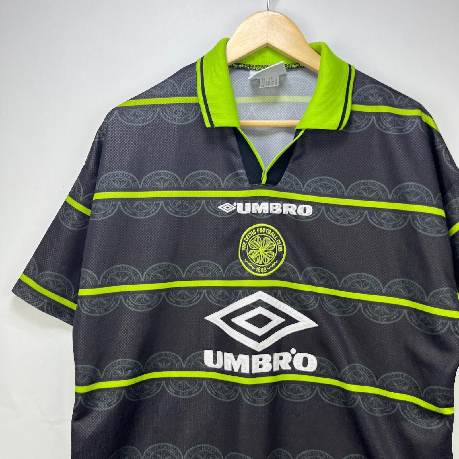 Umbro Vintage Umbro Celtic Football Away Shirt 1998 1999 Mens L Size ONE SIZE - 2 Thumbnail