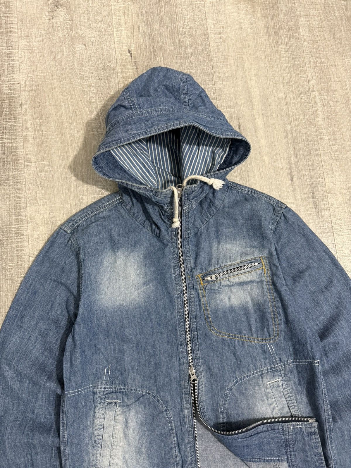 GRN GRN tokyo japan chambray hooded jacket Size US M / EU 48-50 / 2 - 2 Thumbnail