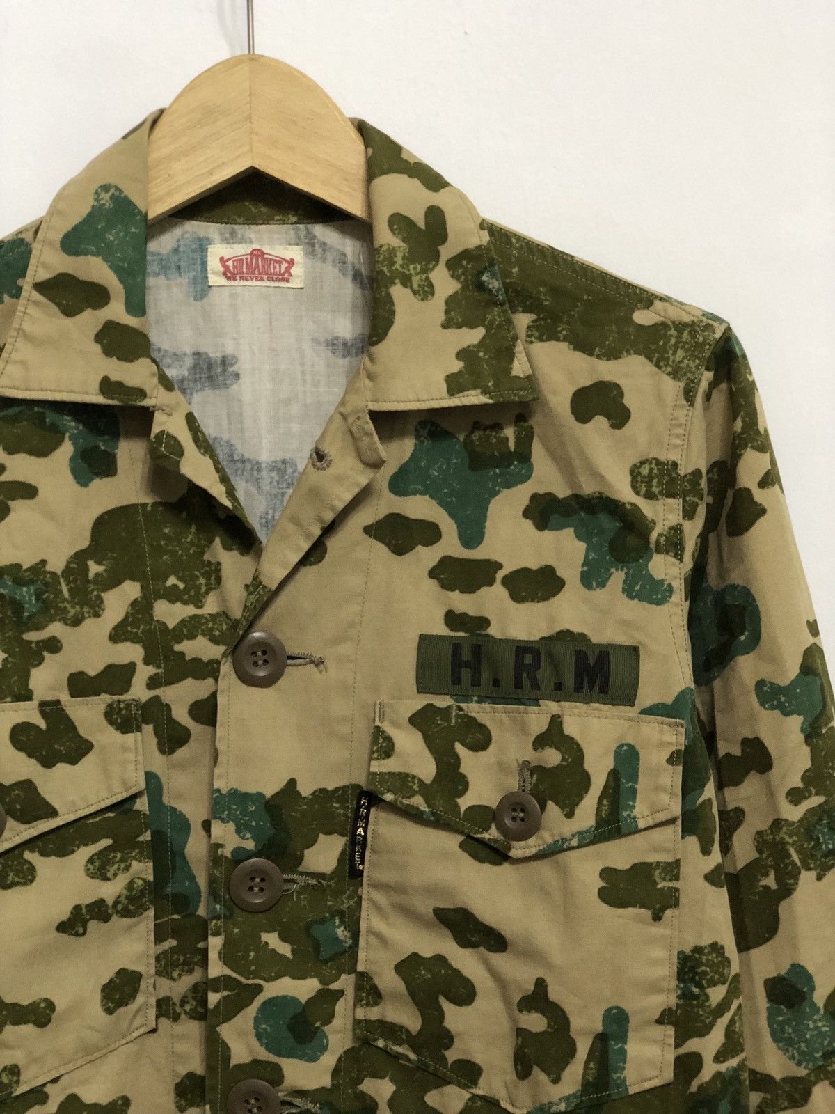 HOLLYWOOD RANCH MARKET × Japanese Brand Vintage HR Market Overshirt Frog Camo Size US S / EU 44-46 / 1 - 3 Thumbnail