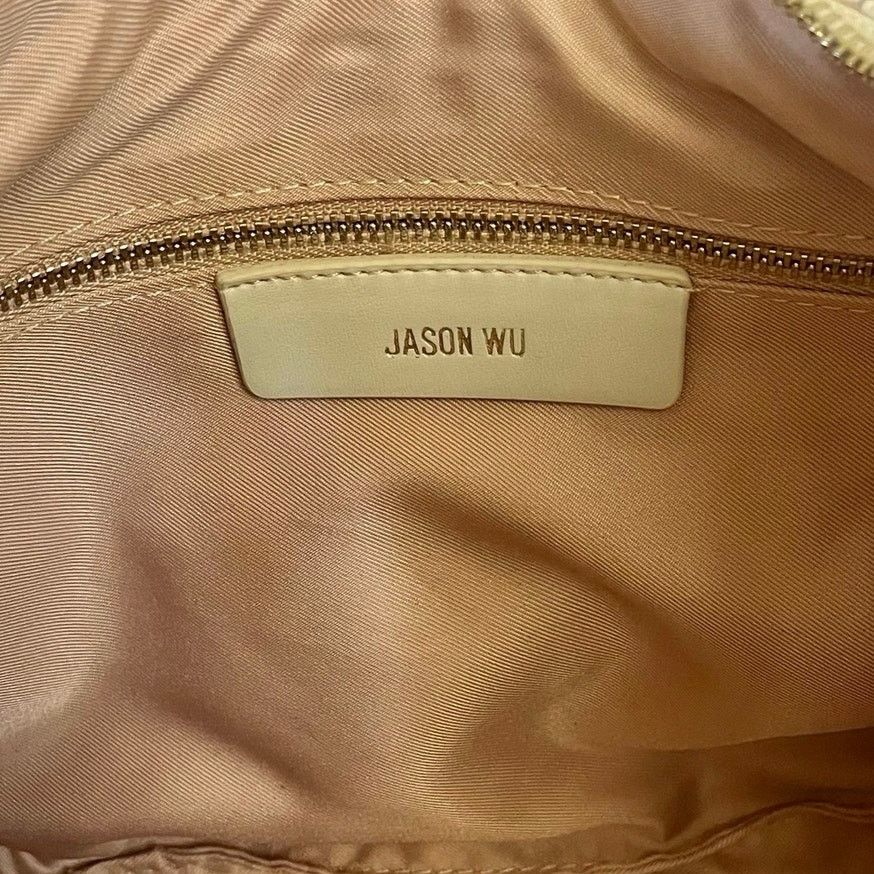 Jason Wu NWOT Jason Wu Dylan Woven Ivory Lizard Print Shoulder Bag Size ONE SIZE - 5 Thumbnail
