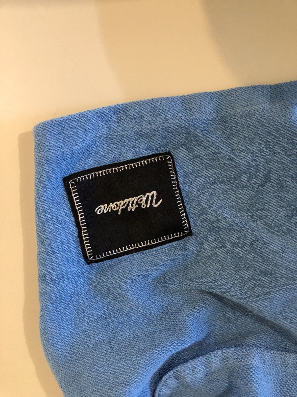 Japanese Brand × WE11DONE We11 Done blue Cotton Logo Shorts M size Size US 32 / EU 48 - 2 Thumbnail