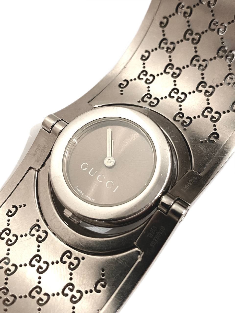 Gucci Gucci GG Logo Twirl Steel Quartz Wrist Watch Vintage Y2K Size ONE SIZE - 7 Thumbnail