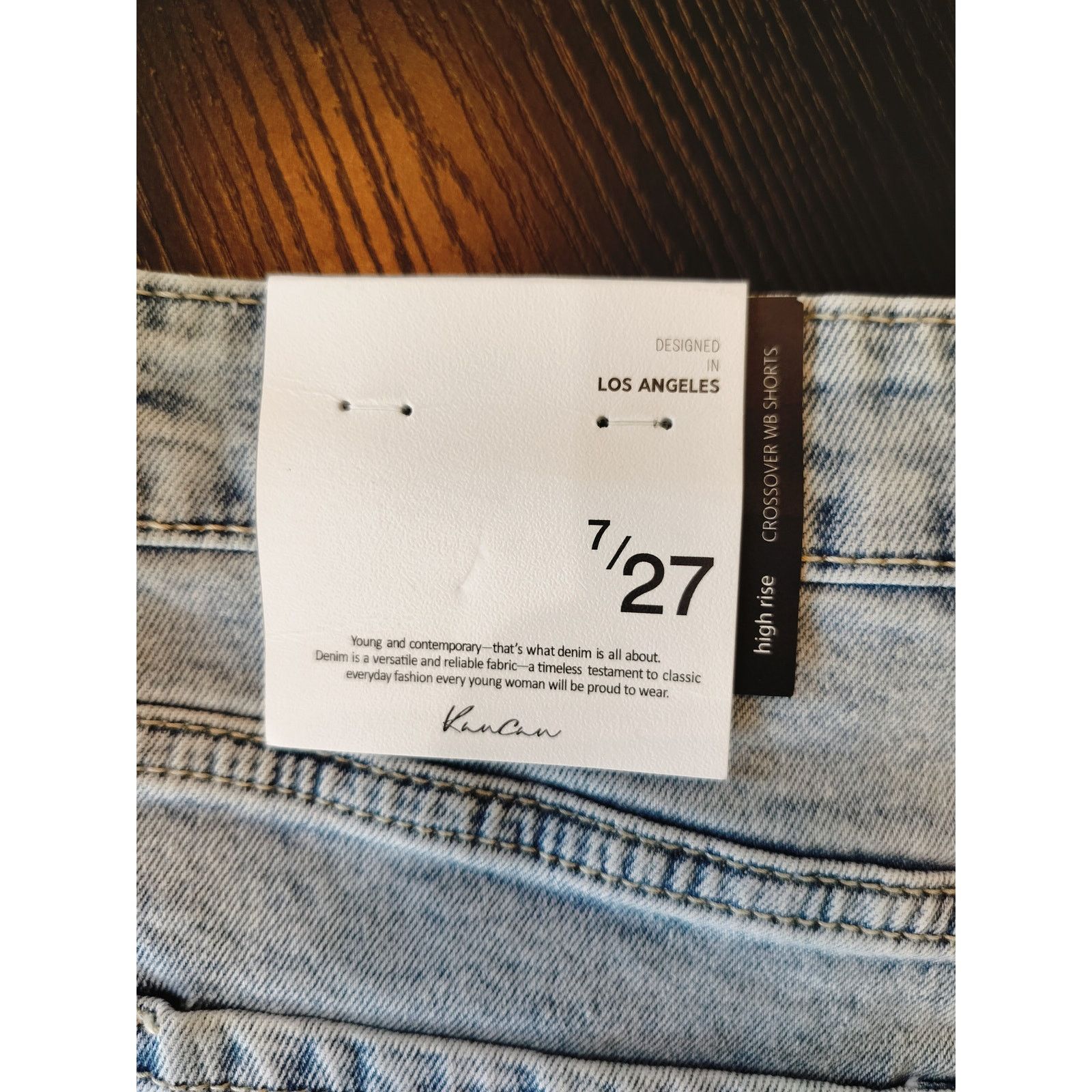 Other Kancan Light Wash High Rise Denim Shorts * Size 27" / US 4 / IT 40 - 6 Thumbnail