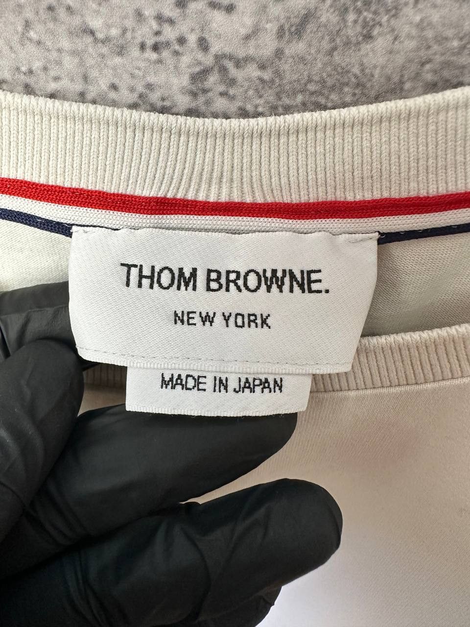 Thom Browne Thom Browne Crew Neck T-Shirt White Tee Shor Sleeve Size US M / EU 48-50 / 2 - 14 Thumbnail