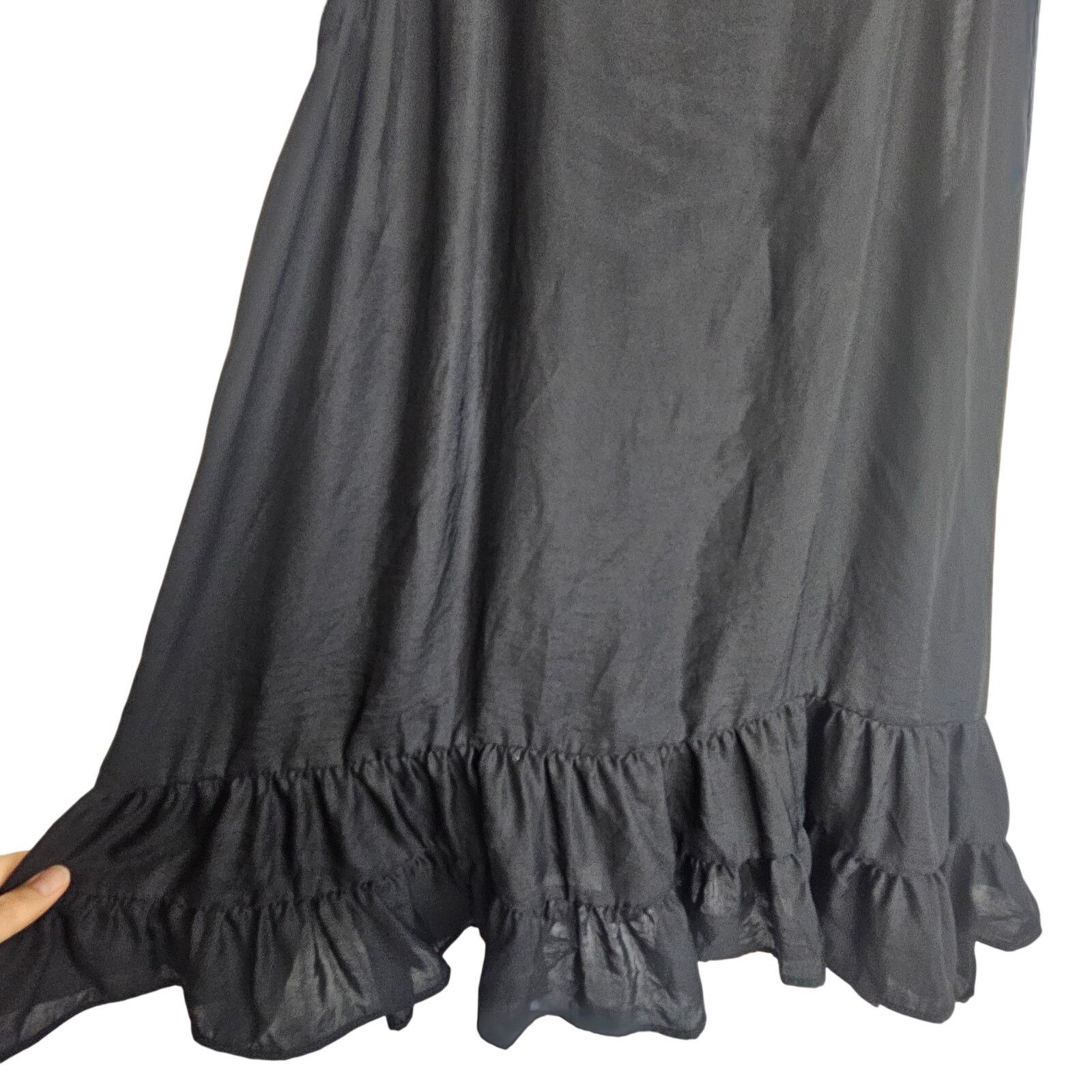 Free People Intimately Free People Mini Slip Dress Raven Ruffle Hem S Size S / US 4 / IT 40 - 4 Thumbnail