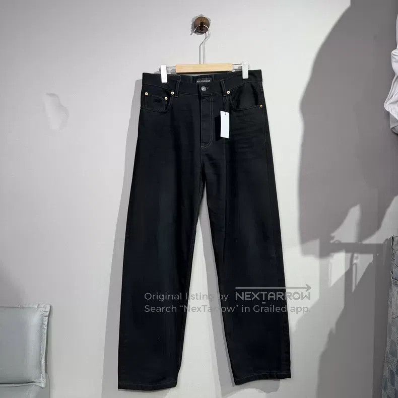 Balenciaga Balenciaga size S Black Destroyed Baggy Denim Pants Size US 27 - 1 Thumbnail