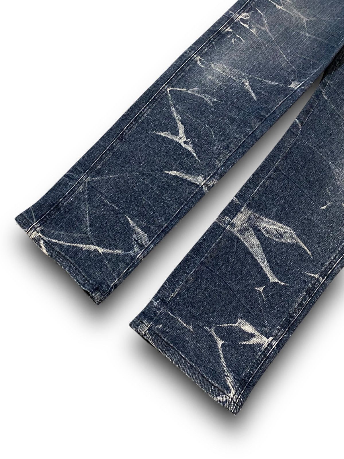 Japanese Brand × Le Grande Bleu (L.G.B.) × semanticdesign Japan Semantic Design Lightning Bleached Pattern Jeans Denim Size US 36 / EU 52 - 4 Thumbnail