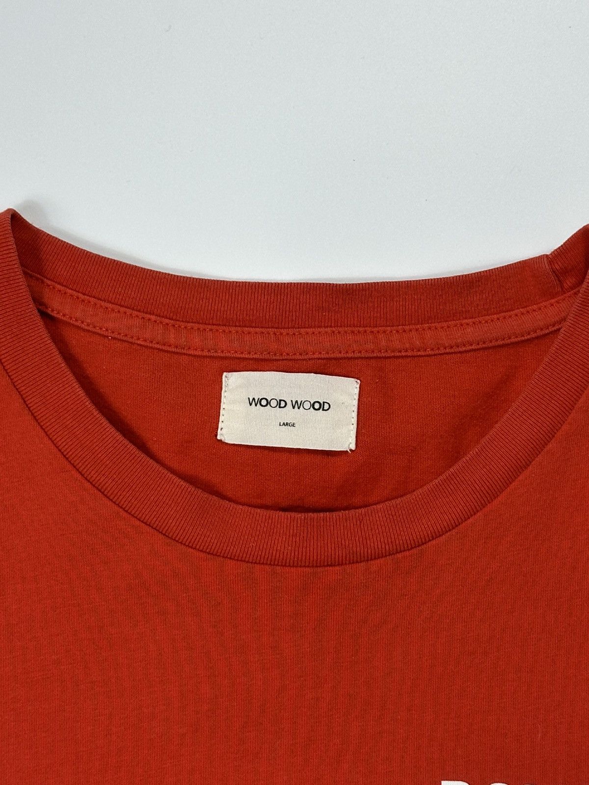 Wood Wood Wood Wood Romatic T-shirt Red Logo Size US L / EU 52-54 / 3 - 6 Thumbnail