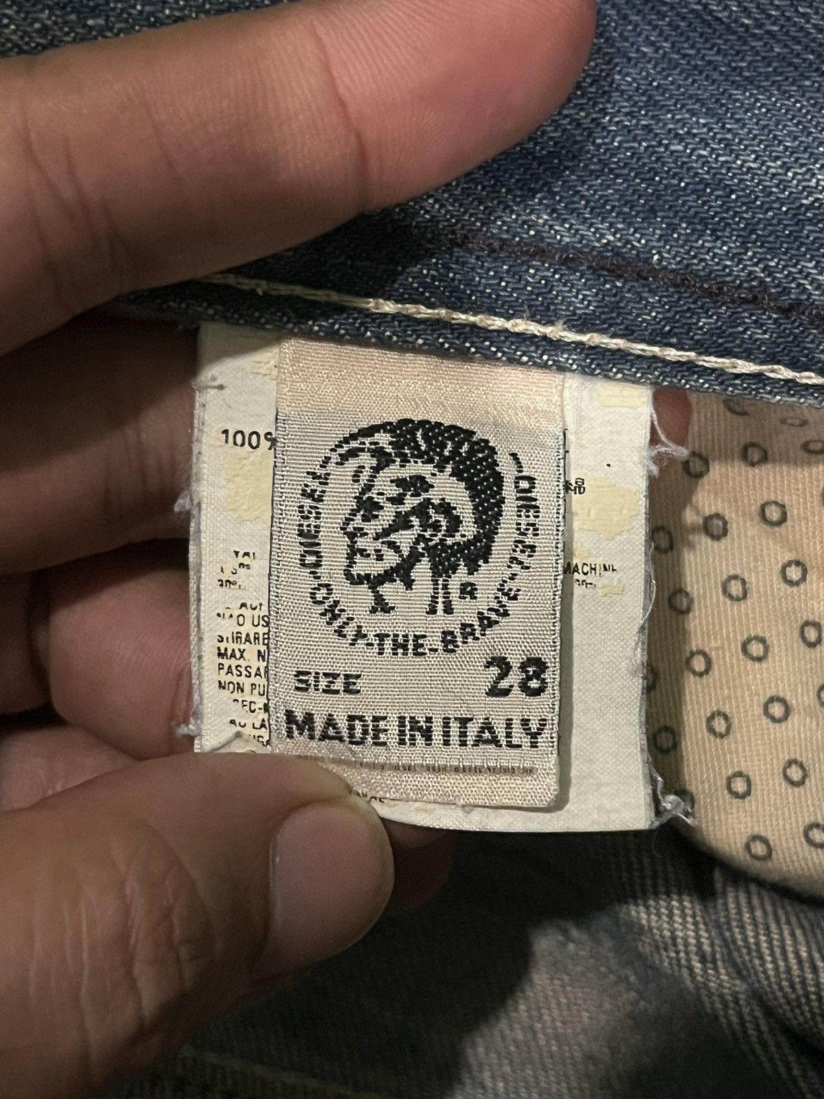 Diesel Vintage Diesel Blue Faded Washed Frayed Leg Flare Jeans Size 30" / US 8 / IT 44 - 11 Thumbnail