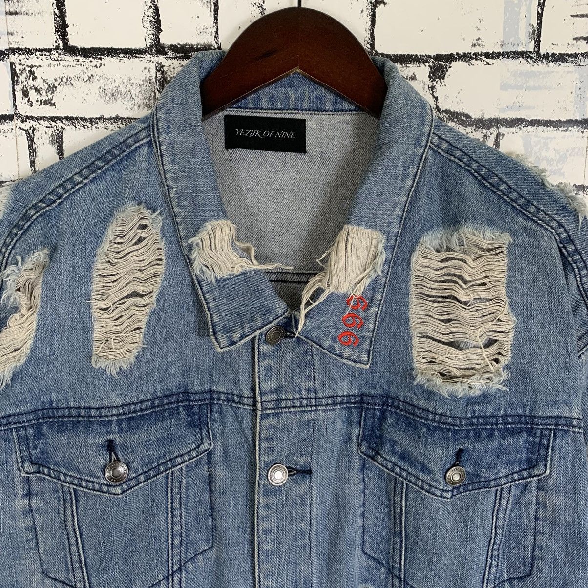 Designer × Vintage Japanese Brand Yeziik X Jacket Jeans Denim Jacket Size US L / EU 52-54 / 3 - 2 Thumbnail