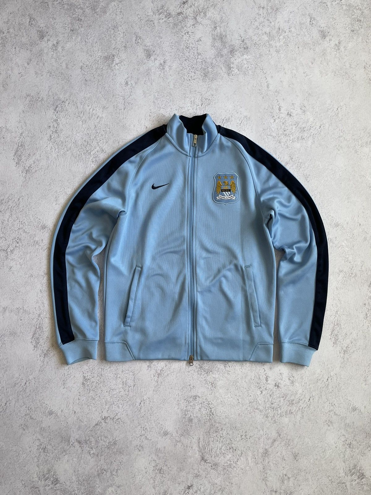 Nike Nike Manchester City 2014/2015 Blue Full Zip Training Jacket Size US M / EU 48-50 / 2 - 1 Thumbnail
