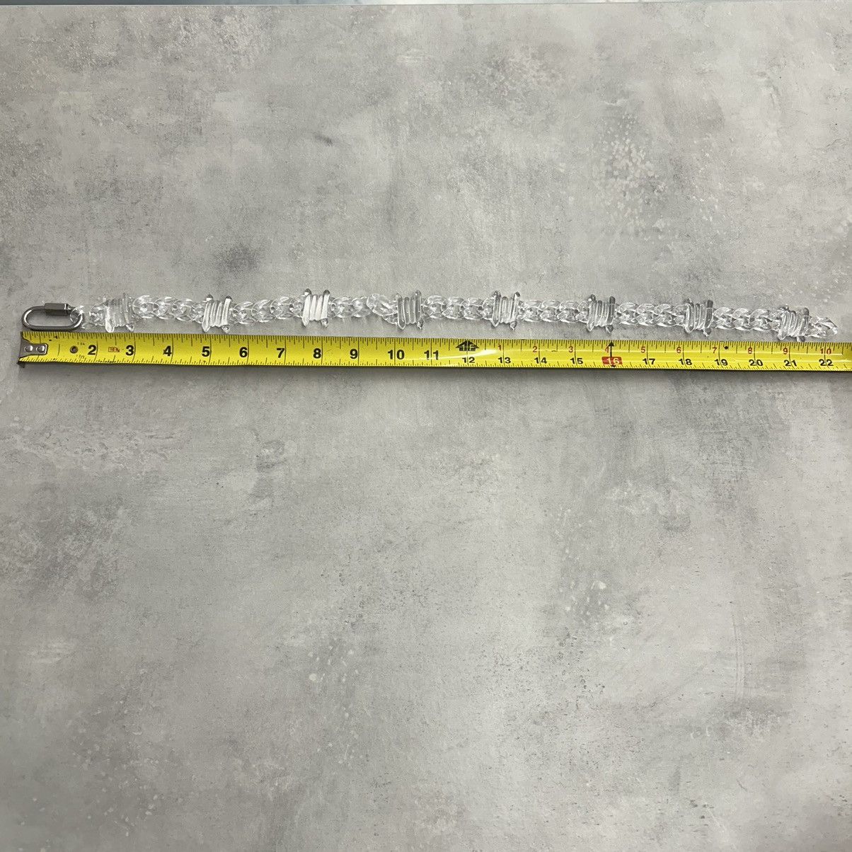 Vintage Y2K 2000s translucent clear barbed wire hiphop skater chain Size ONE SIZE - 3 Thumbnail