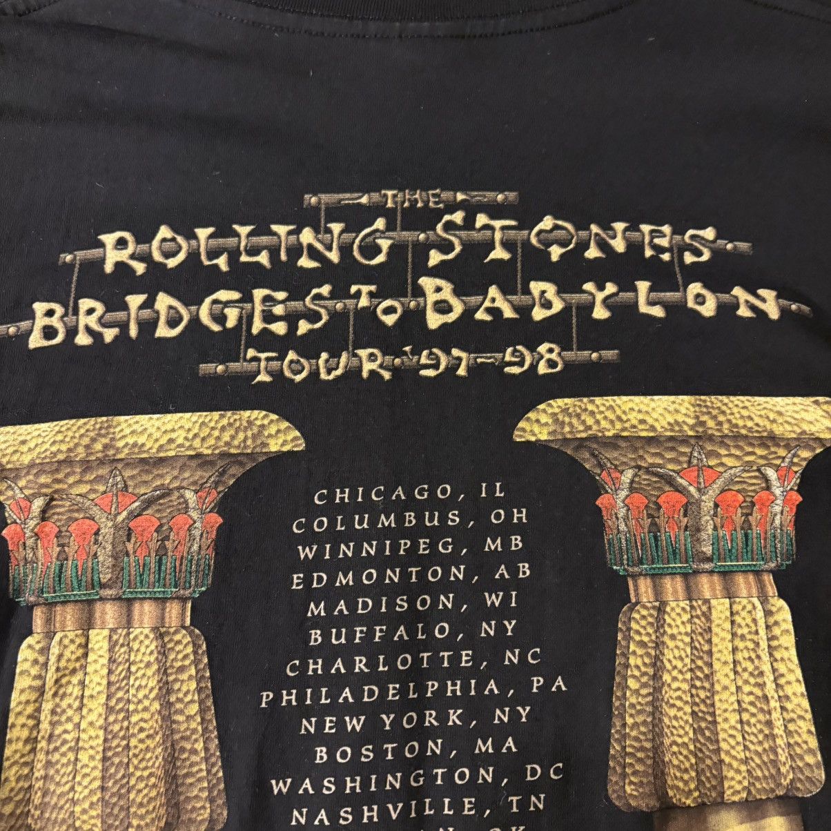 The Rolling Stones The Rolling Stones Bridges To Babylon 1997 Tour T-Shirt Size US XL / EU 56 / 4 - 12 Thumbnail