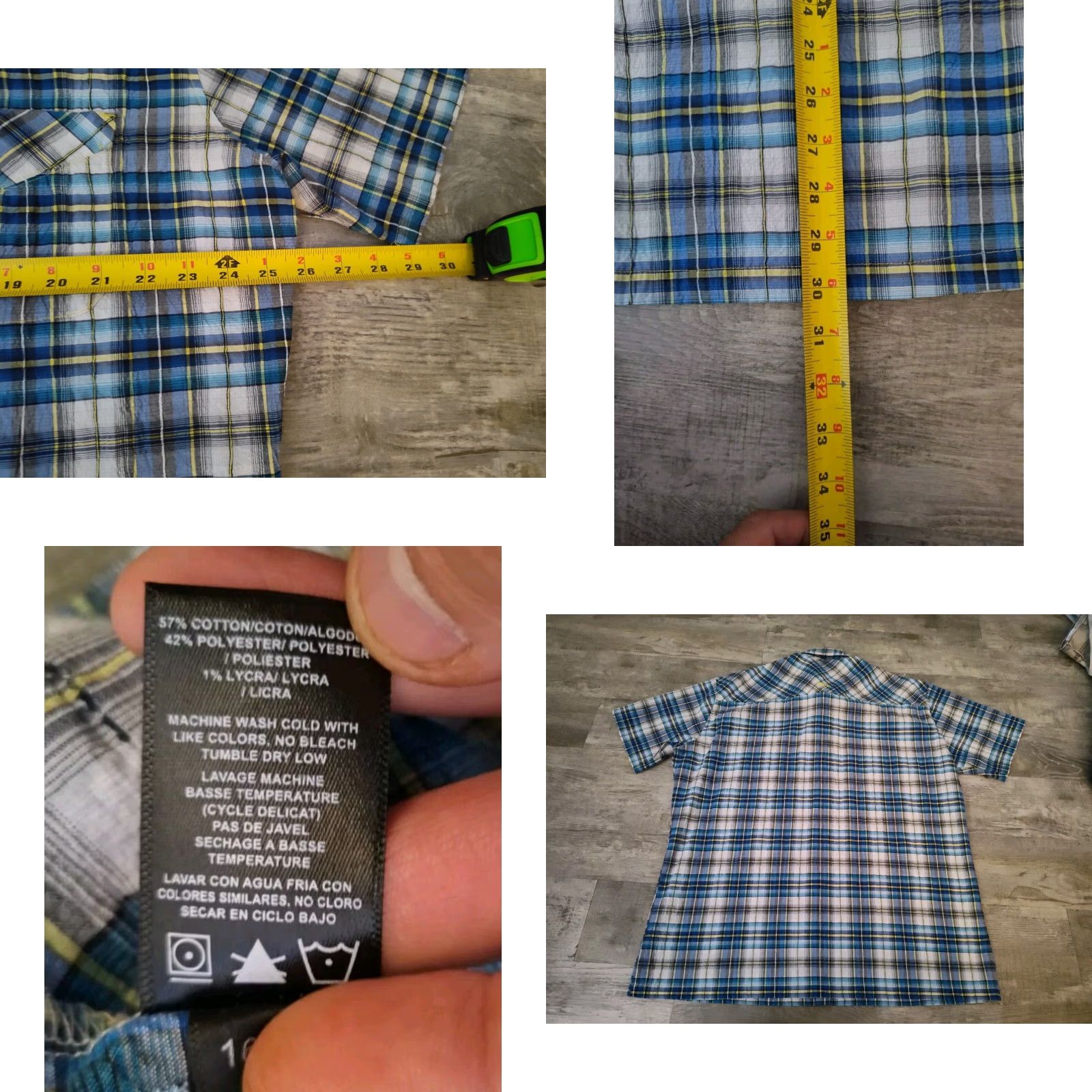 Vintage VINTAGE Kuhl Mountain Grown Mens Short Sleeve Shirt 2XL Blue Plaid Outdoor Hiking Size US XXL / EU 58 / 5 - 8 Thumbnail