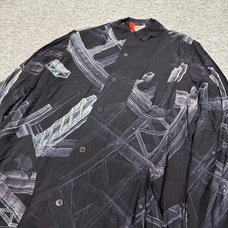 Yohji Yamamoto Yohji Yamamoto Steel Crow Long Shirt 2502-Nextarrow Size US M / EU 48-50 / 2 - 3 Thumbnail
