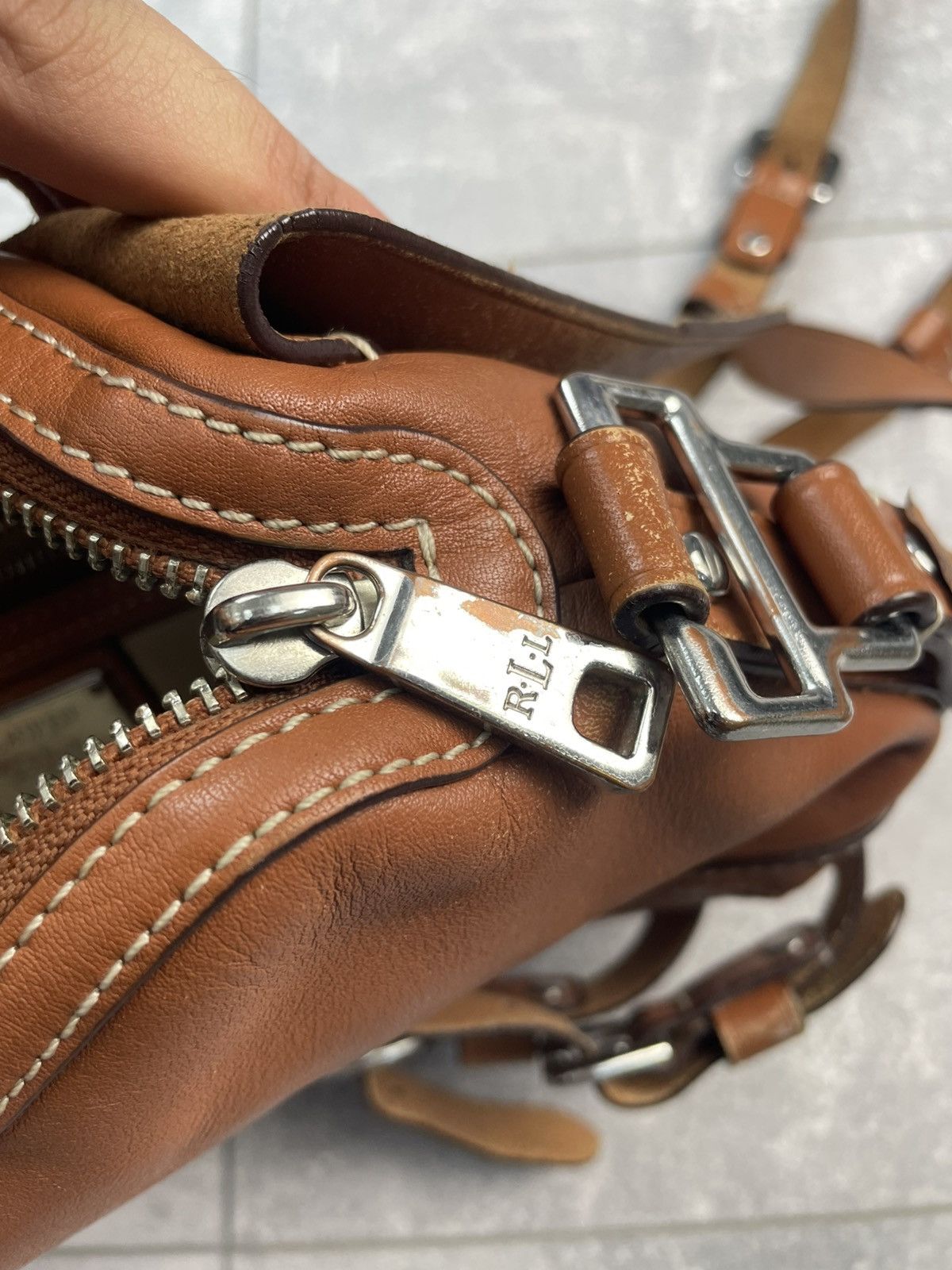 Lauren Ralph Lauren Lauren Ralph Lauren Leather Crossbody Bag Size ONE SIZE - 10 Thumbnail