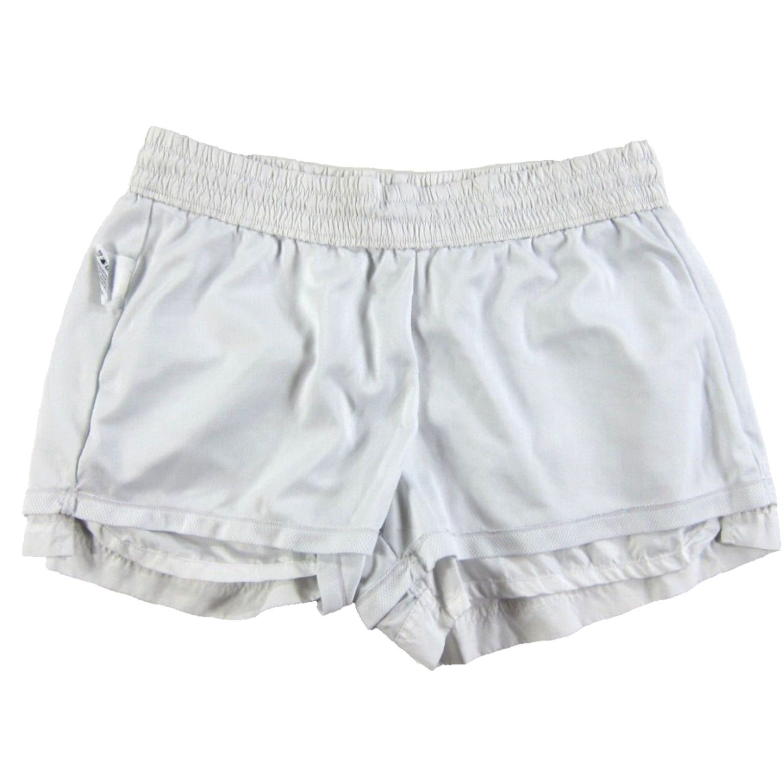 Nike Nike Women Shorts L White Lined Pocket Running Hiking Walking Gym Sport Short Women Large Size 36" / US 14 / IT 50 - 6 Thumbnail