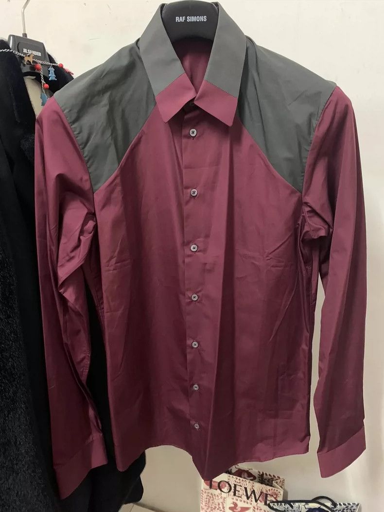 Jil Sander Jil Sander size 39 Crimson Contrast Shirt Size XS / US 0-2 / IT 36-38 - 1 Thumbnail