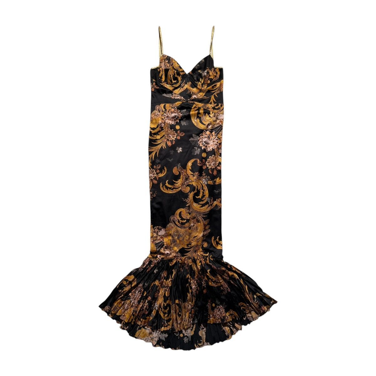 Roberto Cavalli Vintage 90s/2000s Baroque maxi dress Size M / US 6-8 / IT 42-44 - 2 Thumbnail