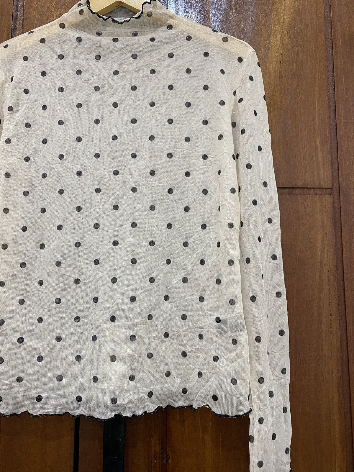 Jean Paul Gaultier Japanese friful polkadot meshtop rare jpg styled Size XL / US 12-14 / IT 48-50 - 3 Thumbnail