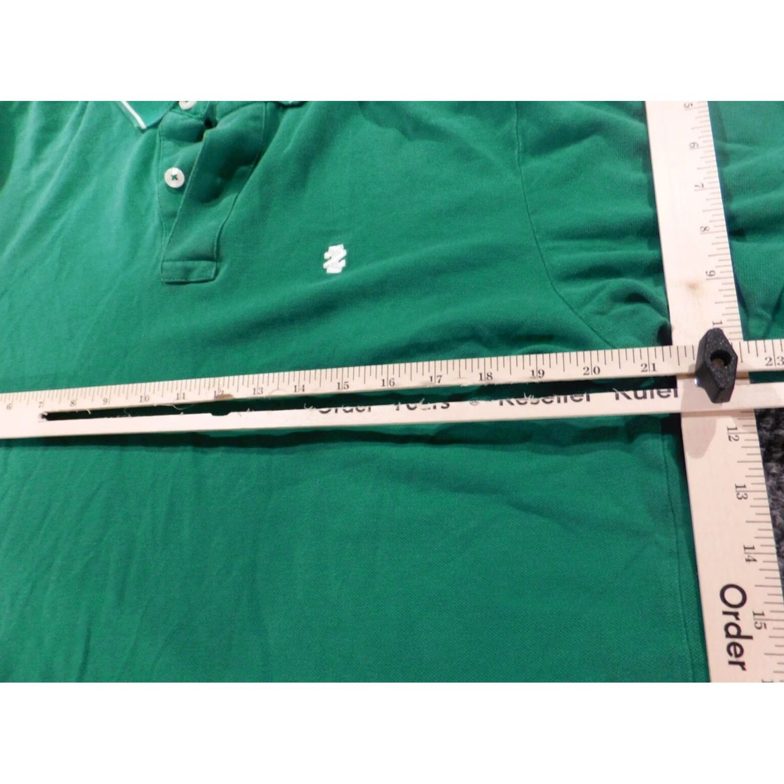 Izod Izod Polo Shirt L Green Slim Fit Button Mens Golf Shirt Size US L / EU 52-54 / 3 - 7 Thumbnail