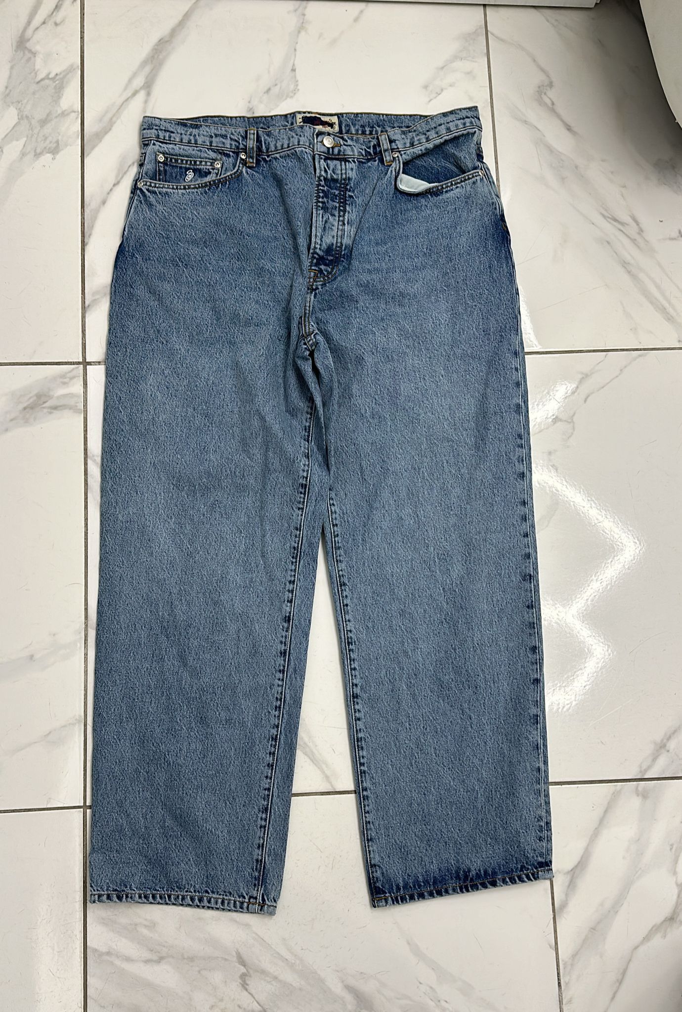 Stussy Stussy BIG OL' JEAN DENIM Vintage Indigo | Grailed