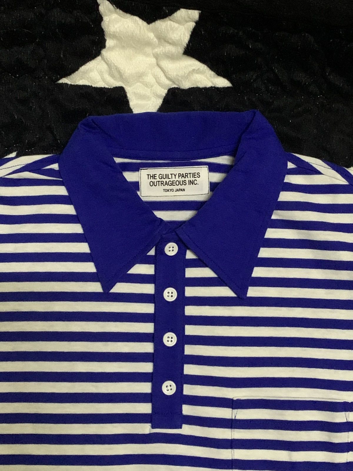 Wacko Maria Wacko Maria Striped Polo Flocking Back Hit “FUCK THIS LIFE” Size US M / EU 48-50 / 2 - 3 Thumbnail