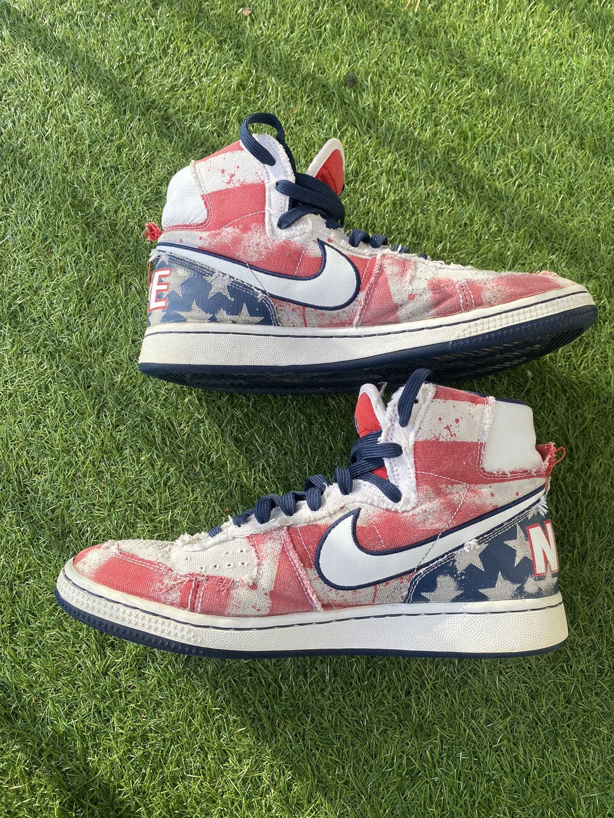 NIKE HIGH TOP Sneaker TERMINATOR USA FLAG INDEPENDENCE DAY