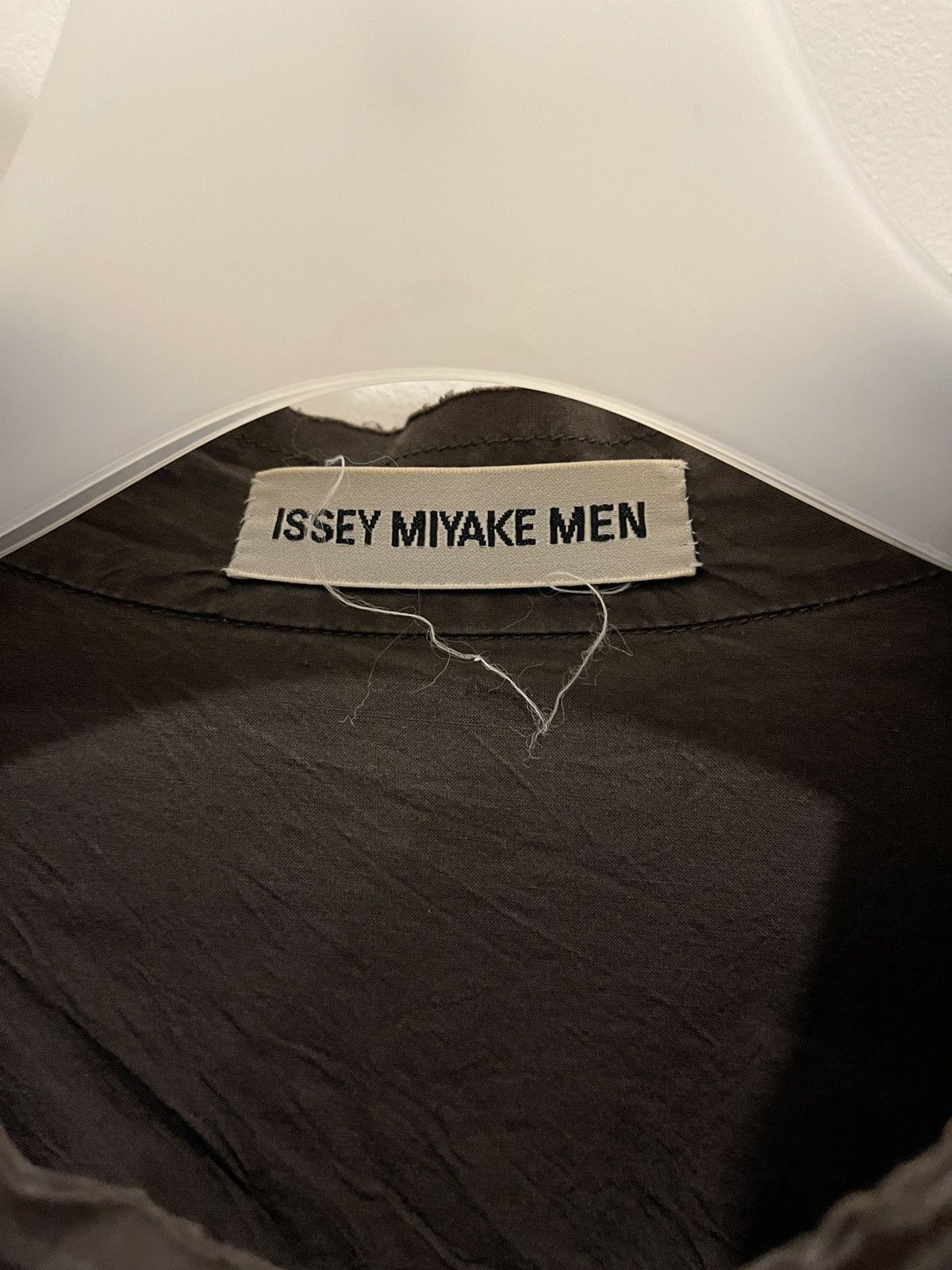 Issey Miyake Last Drop Vintage Raw Edge Stand Collar Overshirt Size US L / EU 52-54 / 3 - 2 Preview