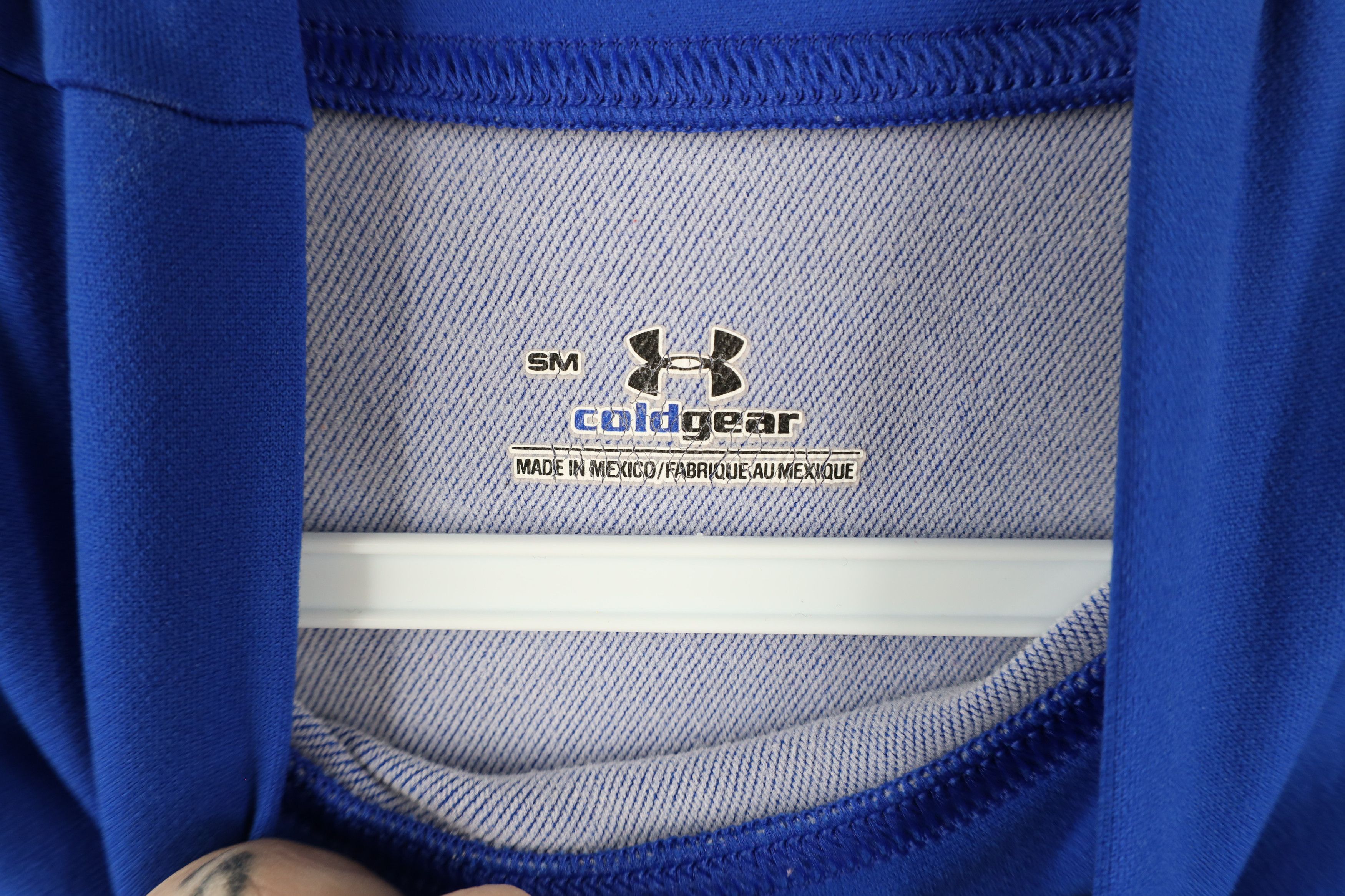 Under Armour × Vintage Under Armour Compression Mock Neck Training T-Shirt Blue Size US S / EU 44-46 / 1 - 6 Thumbnail