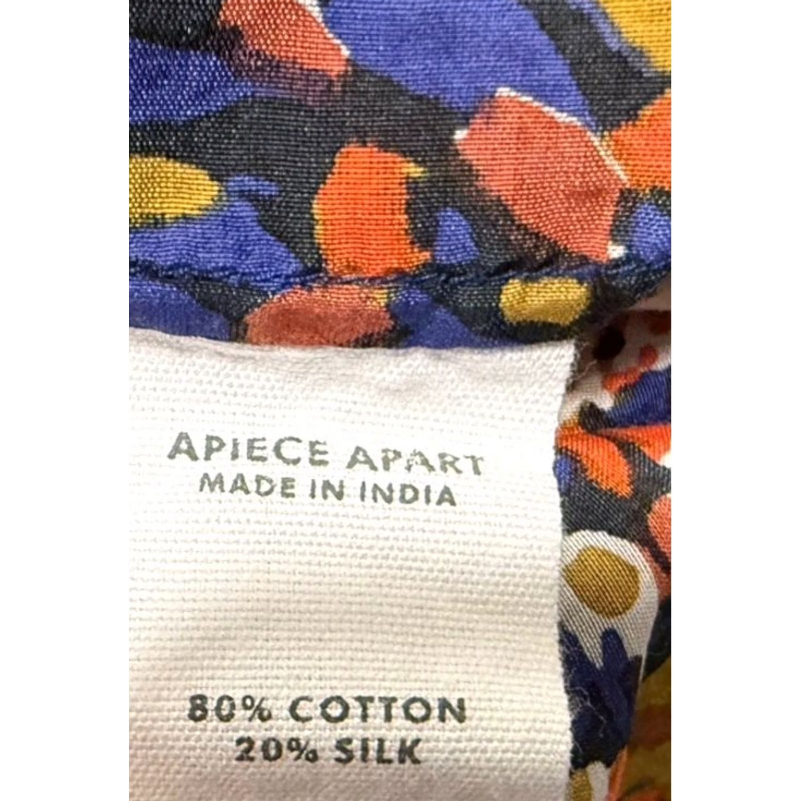 Apiece Apart Apiece Apart Floral Shirt Blouse Women’s Cotton Silk Sz Small Multicolor Size S / US 4 / IT 40 - 7 Thumbnail