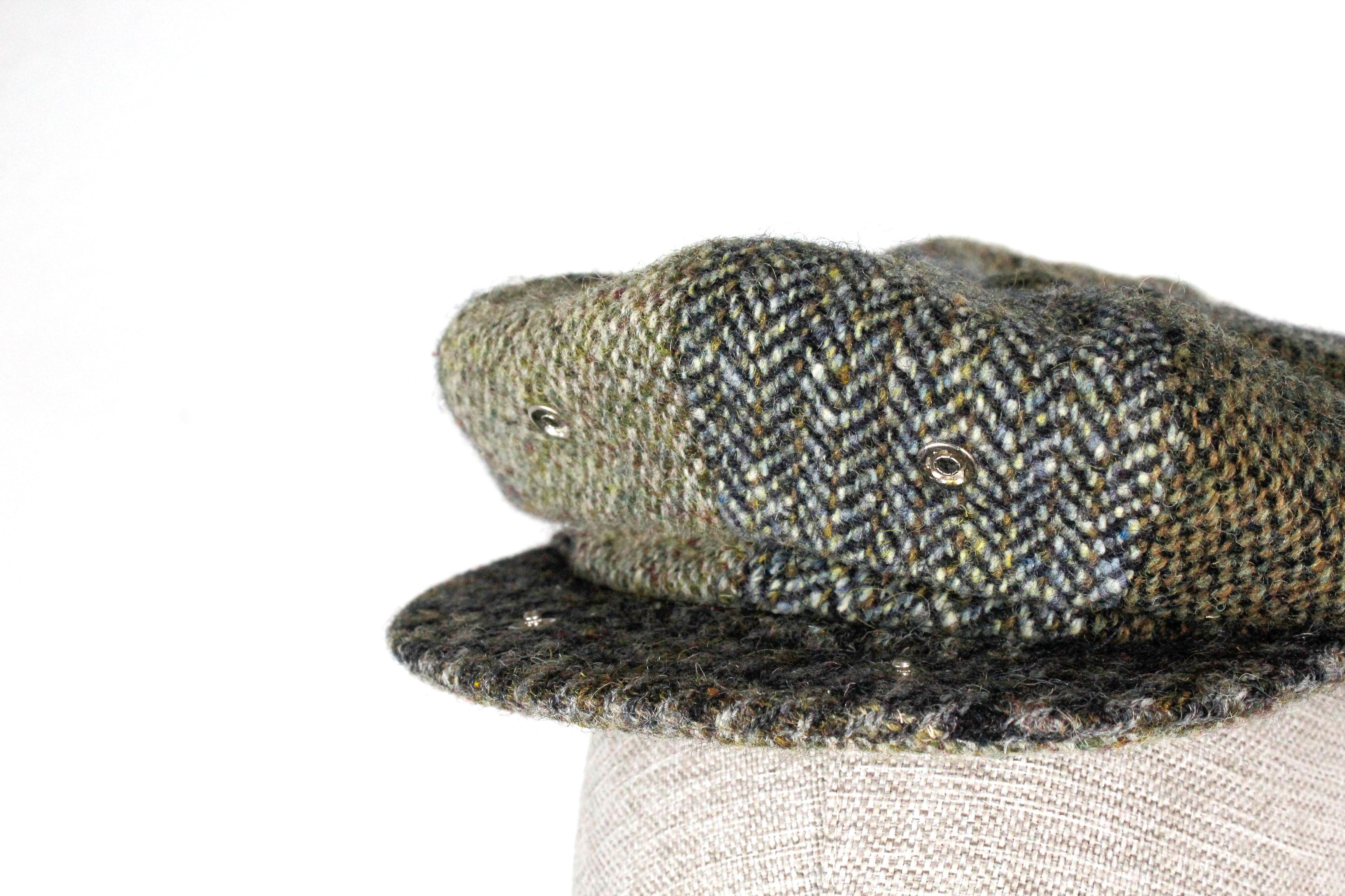 Harris Tweed Harris Tweed Patchwork Baker Boy Flat Cap Hat Peaky Blinders Size ONE SIZE - 8 Thumbnail