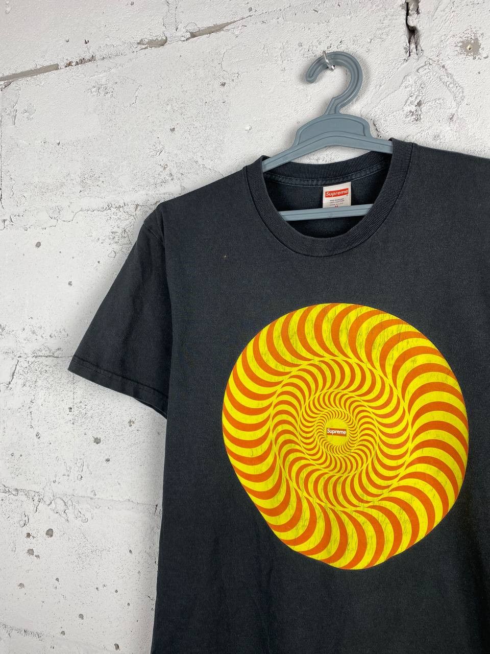 Spitfire × Supreme Black Vintage Supreme Spitfire Classic Swirl Faded Tee Size US M / EU 48-50 / 2 - 3 Thumbnail