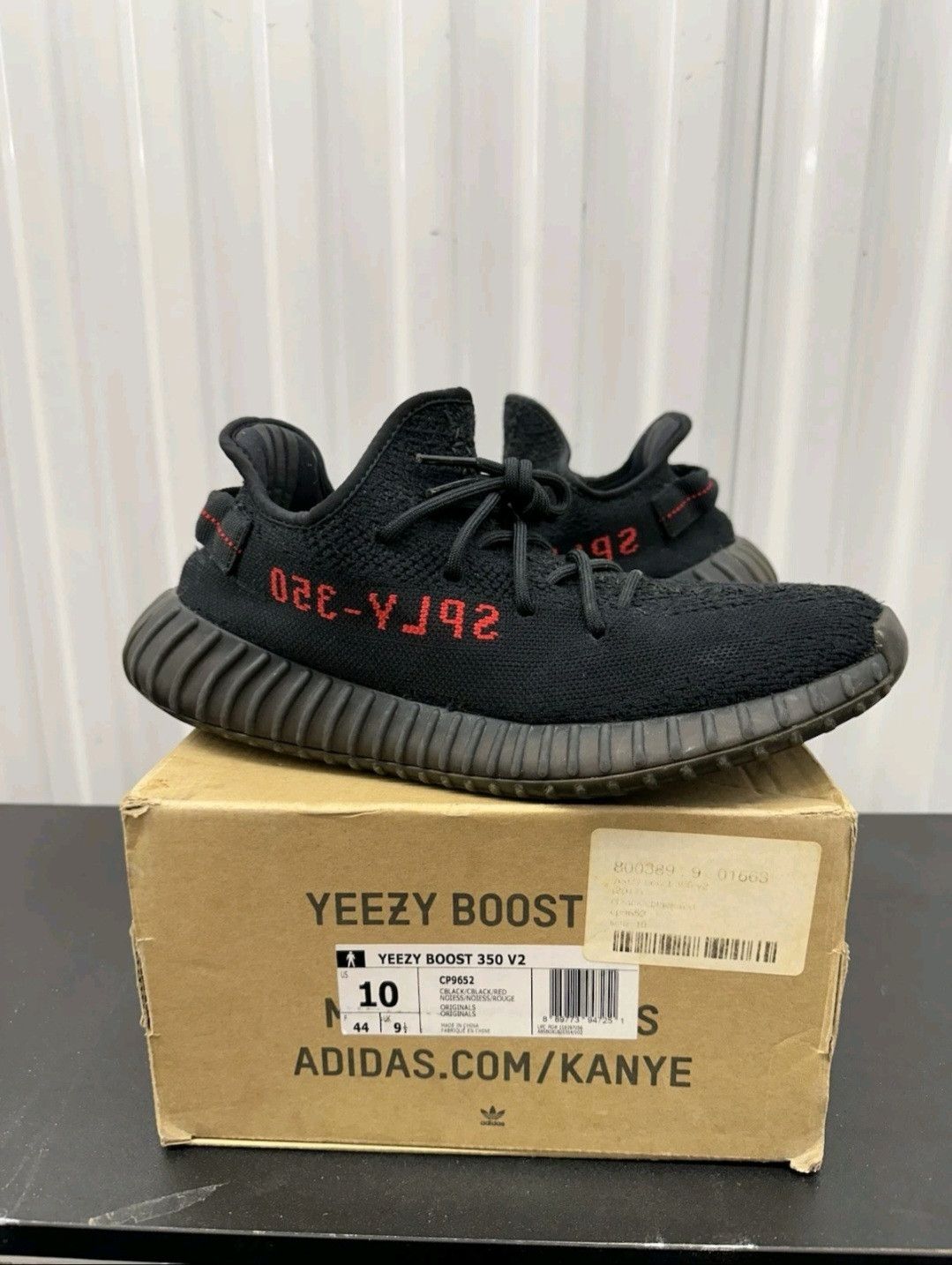Adidas Adidas Yeezy Boost 350 V2 Bred CP9652 Size 10 Men Size US 10 / EU 43 - 1 Thumbnail