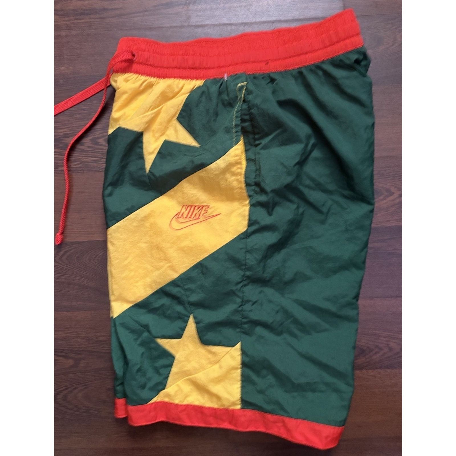 RareNike Men's Red M All Over Print StarsShorts Big Spellout