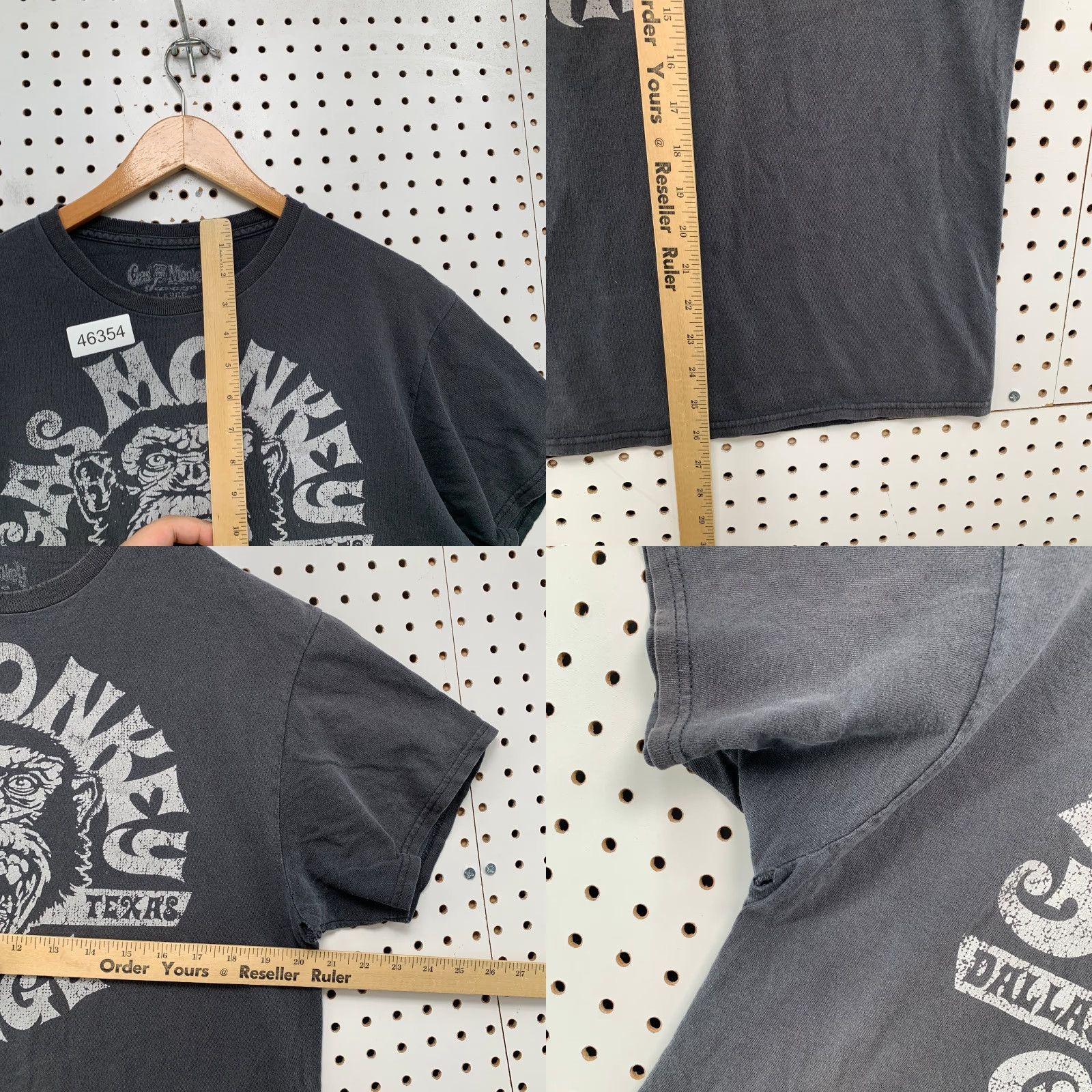 GAS Gas Monkey Garage Shirt Mens L Black Faded Car Tv Show Restoration Graphic Print N/A? Size US L / EU 52-54 / 3 - 8 Thumbnail