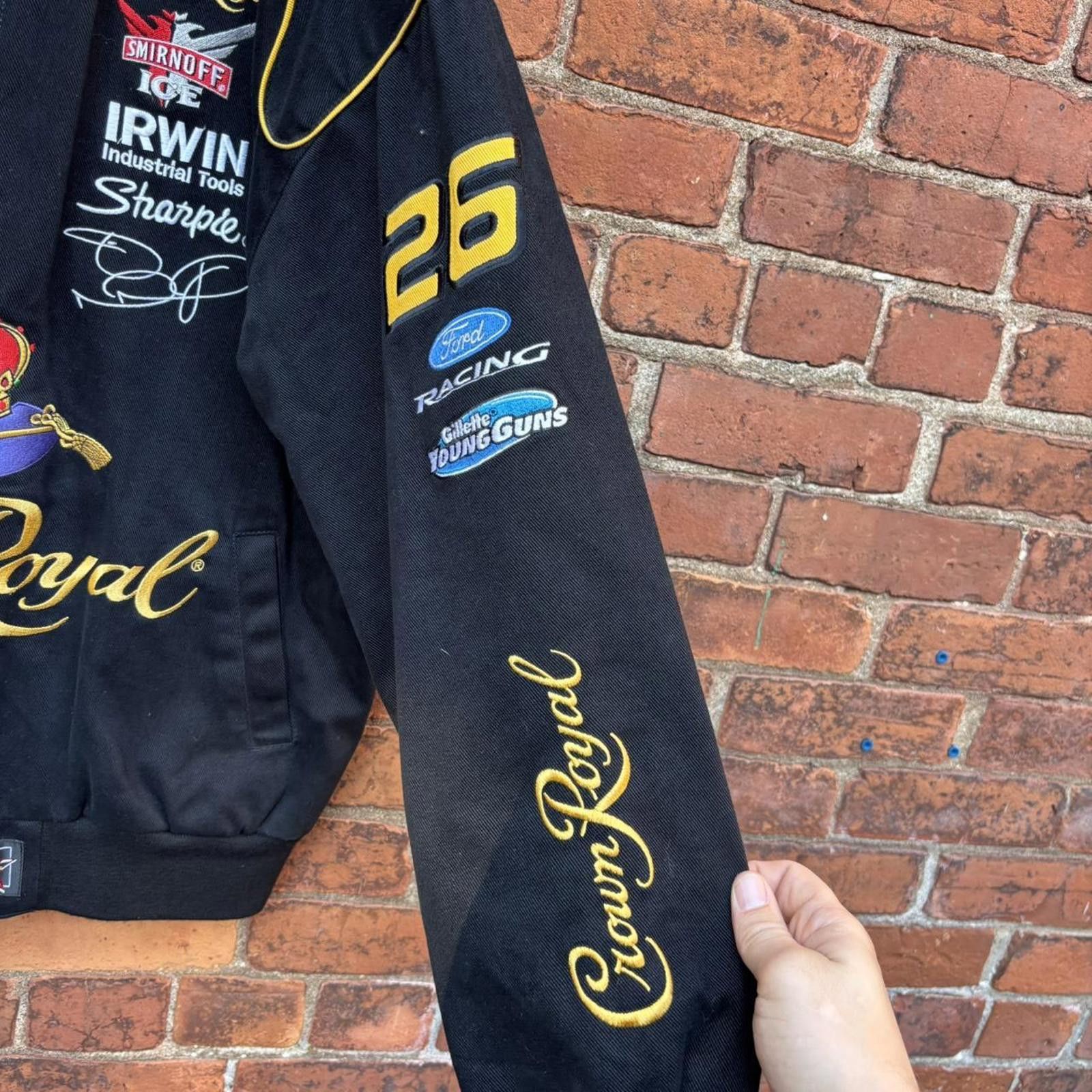 JH Design vintage JH design crown royal nascar jacket 90s L Size US L / EU 52-54 / 3 - 4 Thumbnail