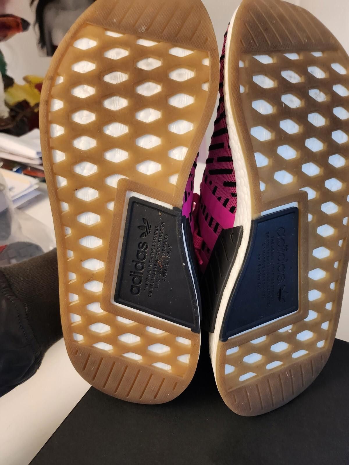 Adidas Adidas NMD R2 Primeknit Japan Shock Pink Athletic Shoe 10.5 Size US 10.5 / EU 43-44 - 2 Thumbnail