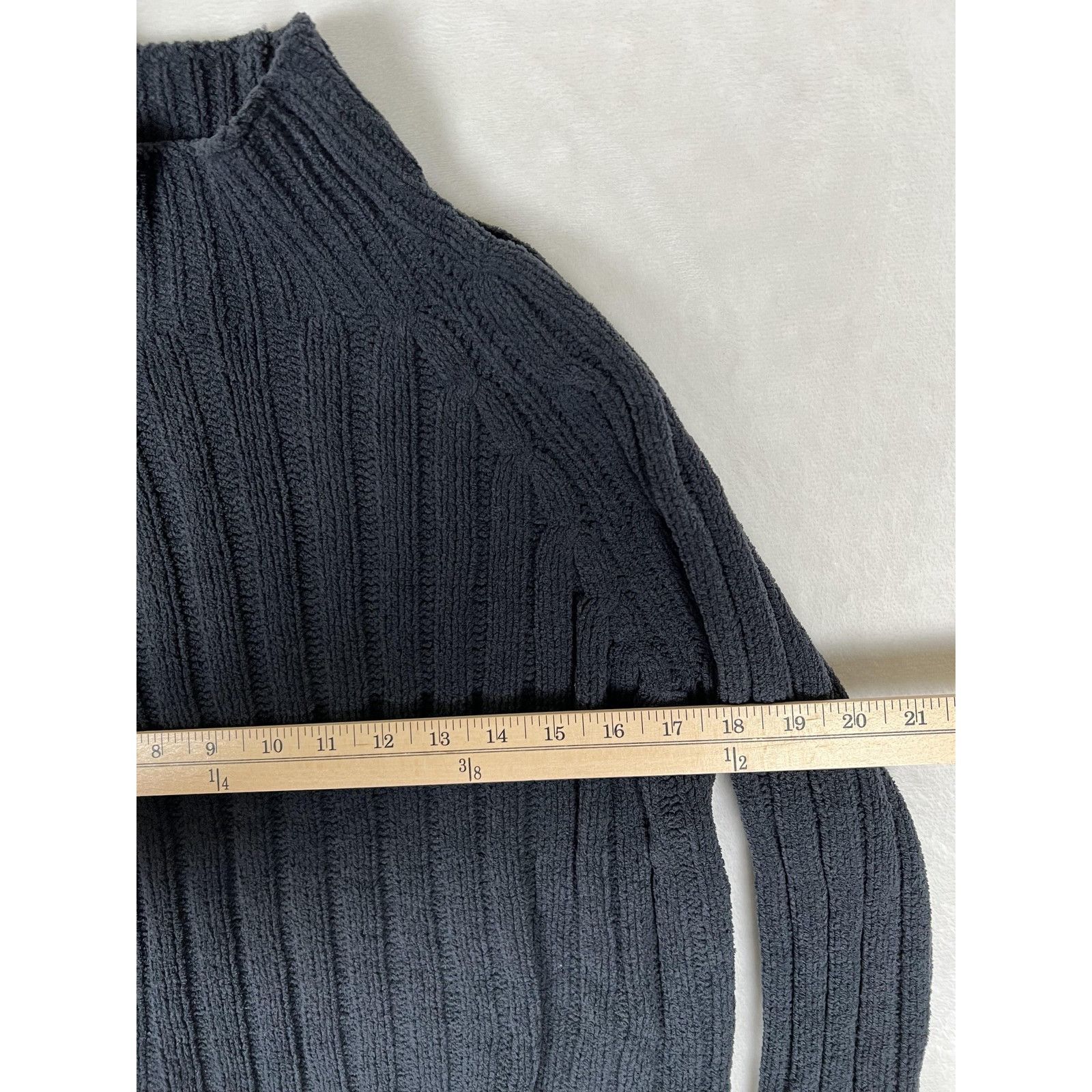 American Eagle Outfitters American Eagle Sweater Womens Small Black Ribbed Mock Neck C Size S / US 4 / IT 40 - 3 Thumbnail