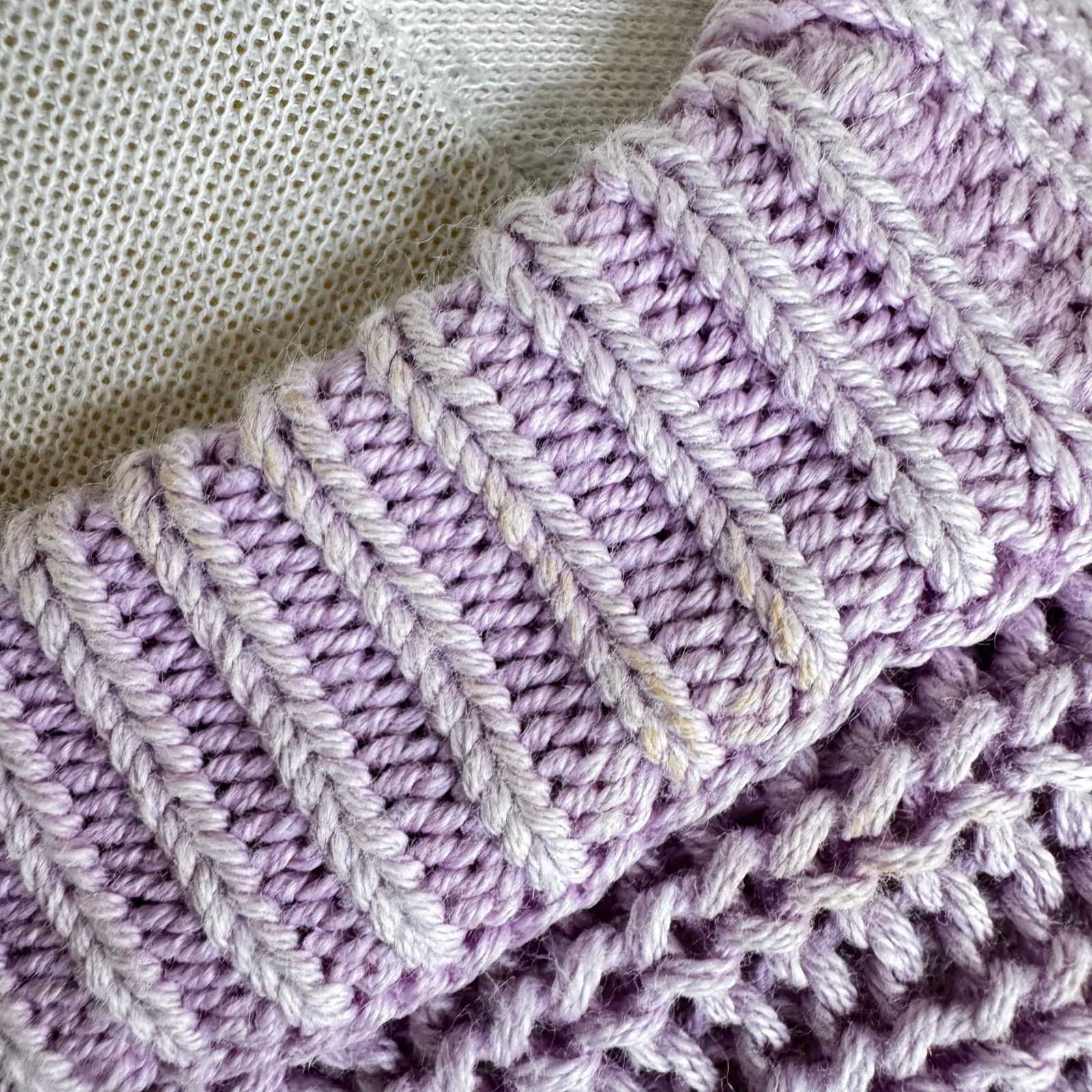 Marine Layer MARINE LAYER Crewneck 100% Cotton Open Knit Chevron Sweater Size L / US 10 / IT 46 - 7 Thumbnail