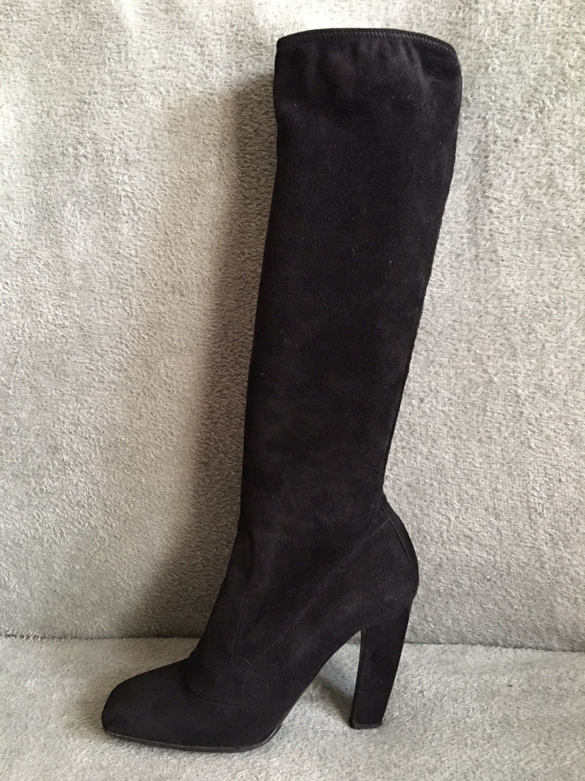 Prada PRADA Calzature Camoscio Black Suede High Boots EU 40 Size US 10 / IT 40 - 11 Thumbnail