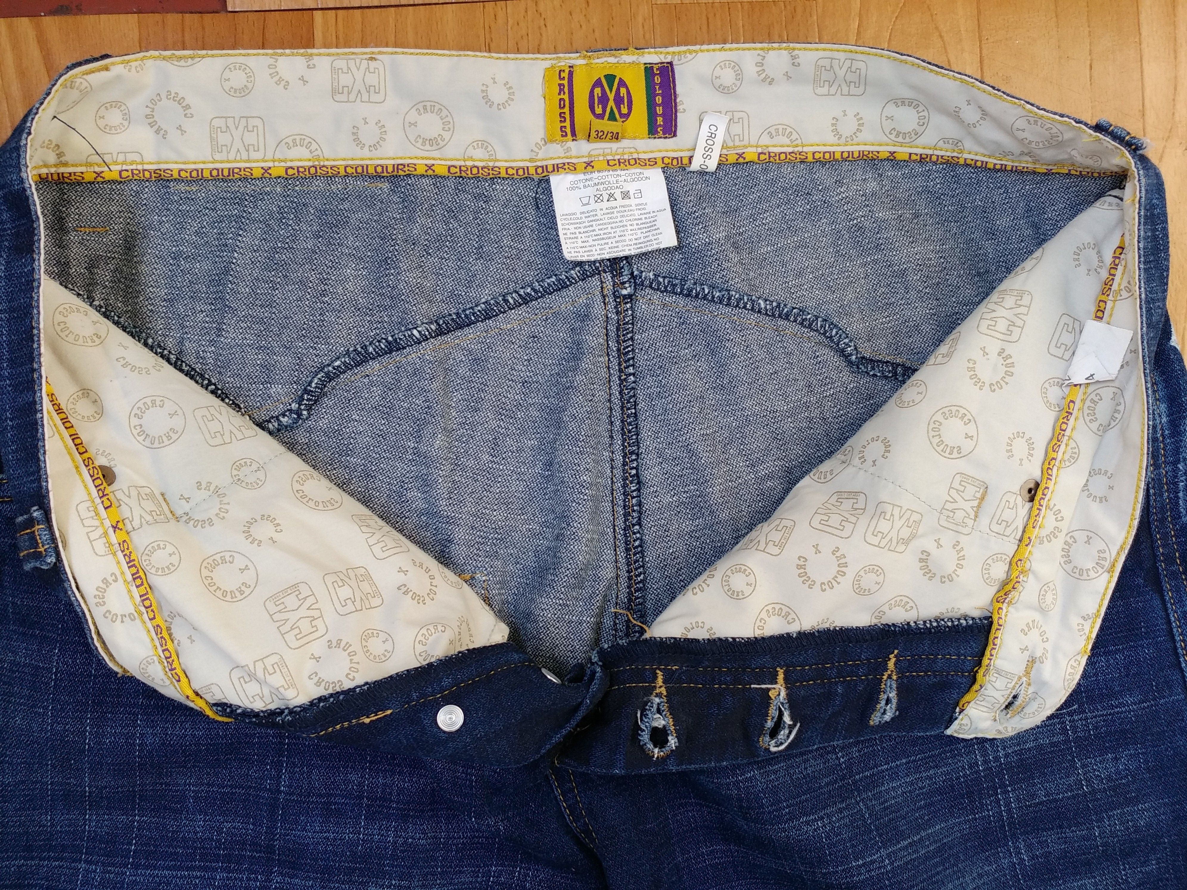 Cross Colours Cross Colours jeans, vintage, 90s hip hop, baggy, 1990s W 32 Size US 32 / EU 48 - 13 Thumbnail