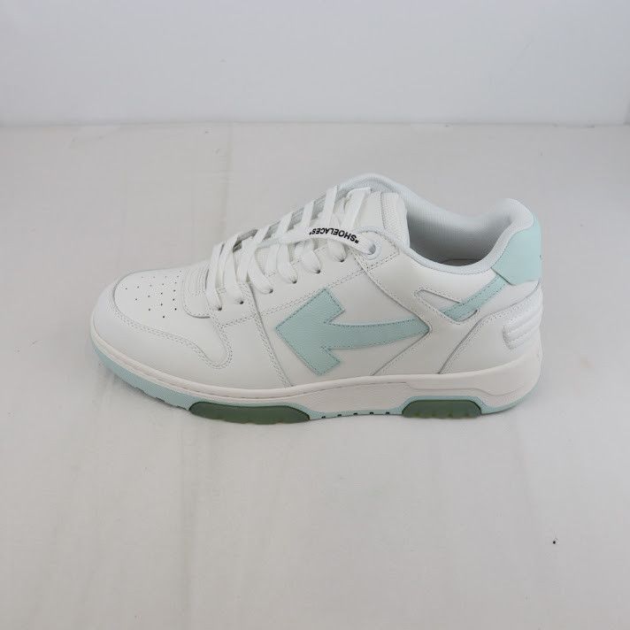 Off-White o1rshd1 Out of Office Calf Leather Sneakers in White Mint Size US 13 / EU 46 - 9 Thumbnail