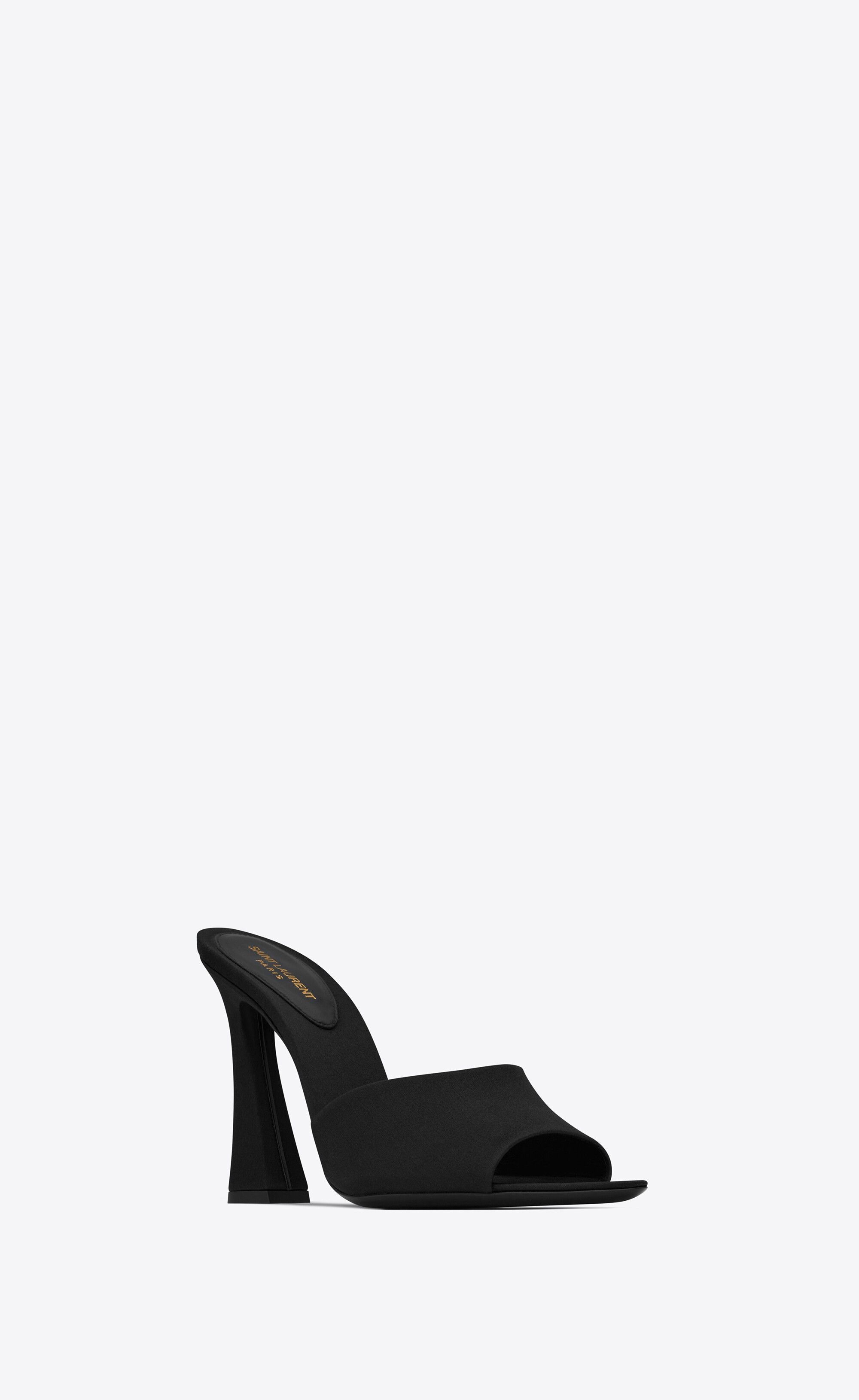 Saint Laurent Paris o1b1hav110325 731565 Suite Heeled Mules in Black Size US 5.5 / IT 35.5 - 3 Thumbnail