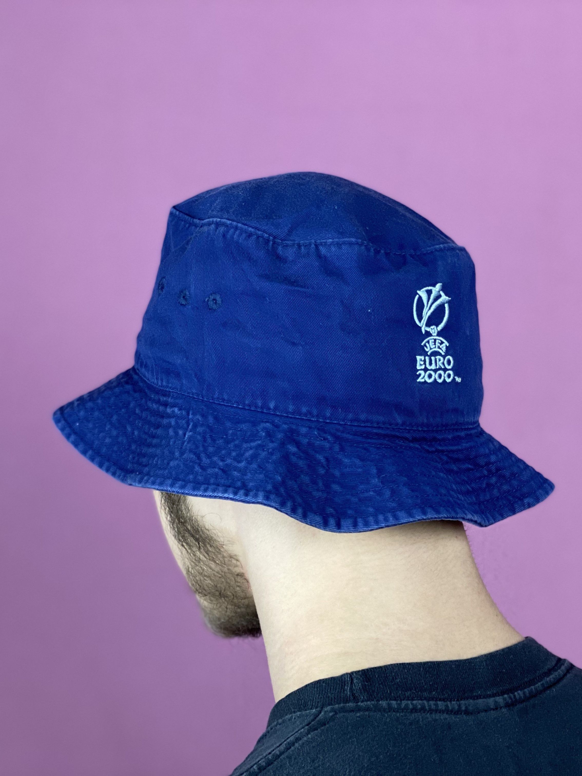 UEFA × Vintage Adidas UEFA Euro 2000 Vintage Bucket Hat - M Size ONE SIZE - 3 Thumbnail